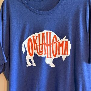 Blue Oklahoma Graphic T-Shirt